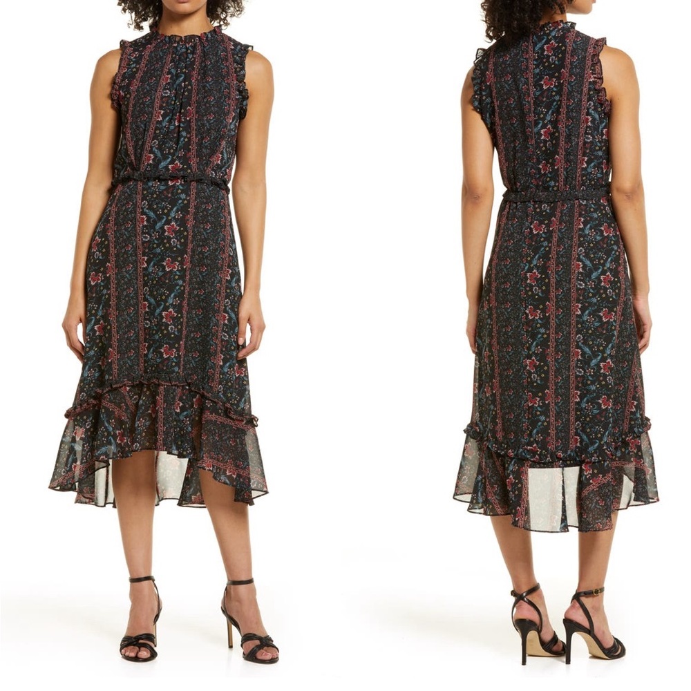 NWOT Julia Jordan Sleeveless Mock Neck Midi Dress from Nordstrom, size 8